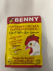 Benny powered chicken flavoured stock