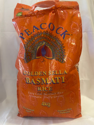 Peacock golden sella basmati rice 4kg