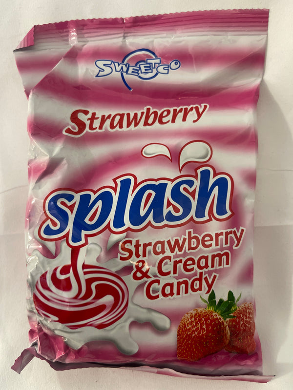 Splash strawberry & cream candy