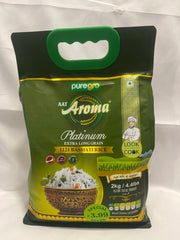 Puregro aroma extra long grain basmati rice 2kg