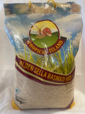 Tropical island golden sella basmati rice 5kg