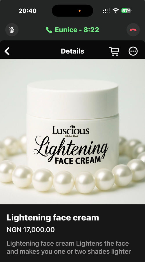 Lightening FACE CREAM