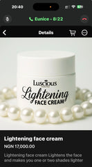 Lightening FACE CREAM